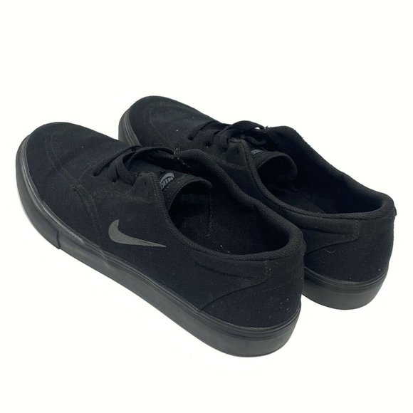 Nike SB Zoom Mens Skate Shoes Solid Black 729825-005 Size 12.5 Barely Worn - Picture 2 of 7